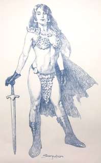 Red Sonja - Sanjulian - Originele Tekening Red Sonja - Page volante - Dessin original (2017) | Catawiki