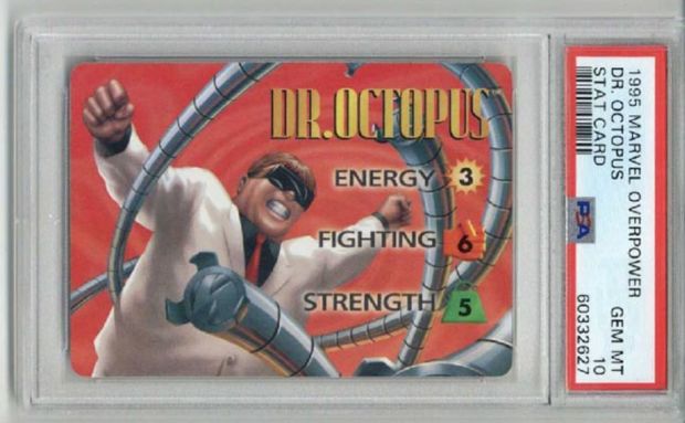 1995 MARVEL OVERPOWER DR. DOCTOR OCTOPUS STAT CARD PSA 10 LOW POP VERY RARE | Raremarq (Buy It Now)
