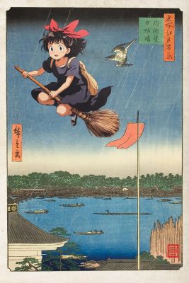 Rainy Flight over Komagata: Kiki 駒形堂 | Corner4art