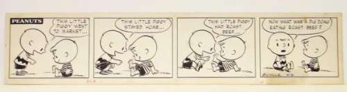 4035: CHARLES SCHULZ. ORIGINAL DAILY. | Weiss Auctions