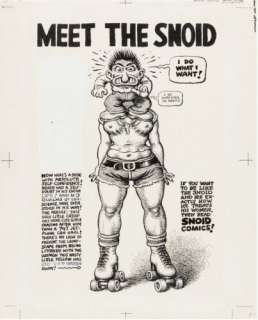R. Crumb - Snoid Comics One-Shot Rear Cover!! Original Art - MEET THE SNOID! | eBay US (Buy It Now)