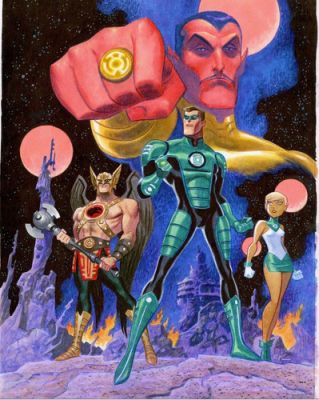 BRUCE TIMM UNUSED GREEN LANTERN ANIMATED SERIES SEASON 2 ILLUSTRATION | eBay US (Buy It Now)