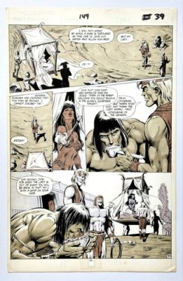 Savage Sword Of Conan #149 Page Original Art Beautiful Inkwash By Tom Grindberg | eBay US (Buy It Now)