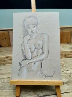 Renaud - Dessin original aux crayon gras et pastels - Jessica Blandy | Catawiki