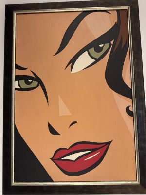 Walter Minus | Walter MINUS PIN UP SUPERBE ACRYLIQUE SUR TOILE | 2DGalleries