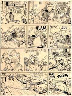 Will | TIF ET TONDU LA MAIN BLANCHE Planche originale n°36, encre de Chine. | Cornette de St Cyr