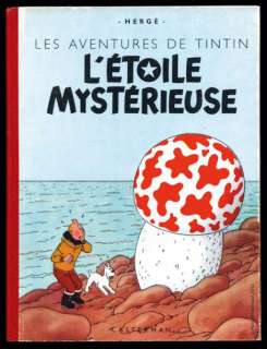 Herg | TINTIN L’ETOILE MYSTÉRIEUSE Album Seconde édition avril 1943, dos | Cornette de St Cyr