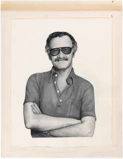 MARVEL AGE #41 COMIC BOOK COVER ORIGINAL ART OF STAN LEE BY JANET JACKSON. | Hake’s