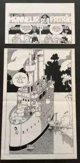 Smet, Peter de  - Planche originale - ’Le cuirassé, Honneur et patrie’ | Catawiki