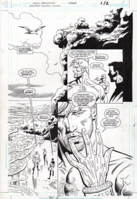 NORM BREYFOGLE 11 Interior Pages of ORIGINAL ART AQUAMAN SECRET FILES | eBay US