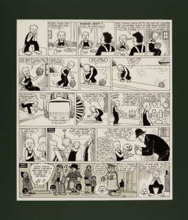 Oor Wullie original artwork (1965) drawn and signed by Dudley Watkins… | Comic Book Auctions ltd