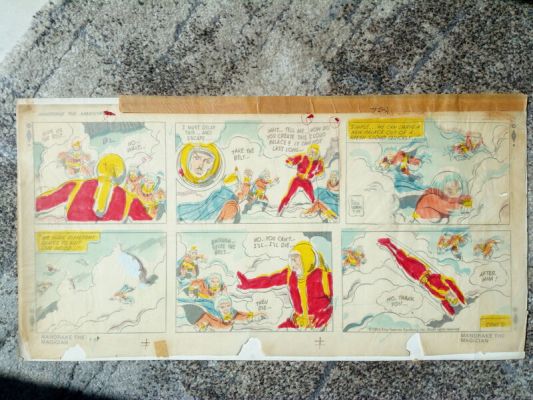 Fred Fredericks | Planche originale Mandrake + calque couleur d’origine / Fred Fredericks | 2DGalleries