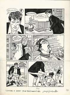  - Dylan Dog Almanacco della Paura - Luigi Siniscalchi - tavola originale firmata - Page volante - (1995) 