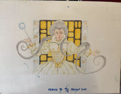 Lot 112 - Original Artwork For Cinderella Book 1970’s Andrew Skilleter Free Post In UK | misc / divers