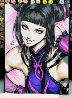 Juri Han Original Comic Art Illustration Color Sketch by Artgerm Stanley Lau | eBay US