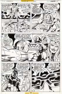 Jack Kirby - Eternals #5 p15 (First Thena Appearance - Played by Angelina Jolie)