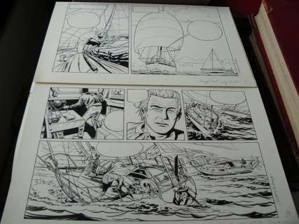 Declercq, Gilbert  - Originele (proef-)pagina + Originele strook + Voorstelling personages - Jody Barton - (1989) | Catawiki