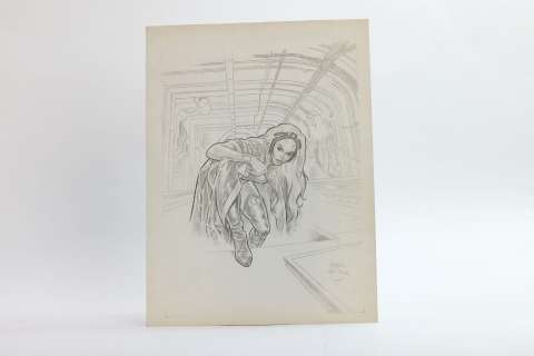 Thomas Frisano -... | THOMAS FRISANO - TORNADE. Dessin original à la mine... | Aibo Art Auction