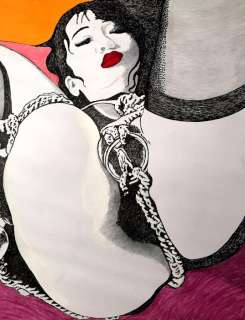 Emmanuelle Clint - illustraz. originale "Legami" - Page volante - (2014) | Catawiki