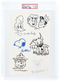 ORIGINAL ART JAM FEATURING CHARLES SCHULZ & WALTER LANTZ PSA/DNA CERTIFIED. | Hake’s