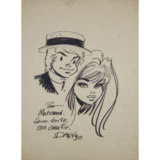 Daniel HENROTIN dit DANY (Ne en 1943) Dessin dedicace Feutre… | Tajan