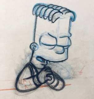 The Simpsons - BART - Original Animation Drawing - Matt Groening EP07/S06 - EO - (1994) | Catawiki