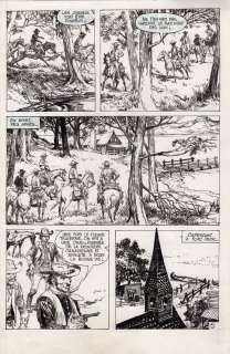 Carlos Roume - Tavola originale per Zane Cannon ‘La southern belle‘, pubblicato in Francia e Italia all‘interno di Rintintin e Rusty