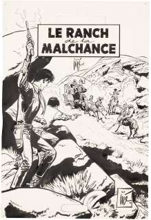 JIJÉ (1914-1980) - Lot 76 : Jerry Spring - Le ranch de la malchance