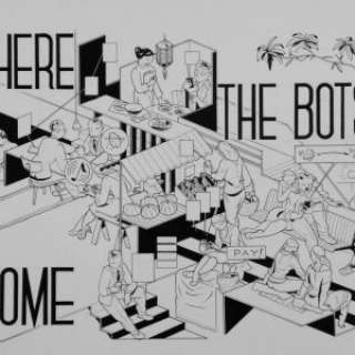 illustration – Wared Magasine- Â Â» HERE THE BOTS COME Â Â» – Jan Van Der Veken