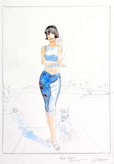 Gibrat | Pinocchia, illustration Ã  l’aquarelle et Ã  la mi… | Banque Dessinée