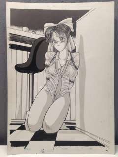 Bondage BDSM - Disegno Originale Giapponese sexy Manga con corde - Page volante - (1990) | Catawiki