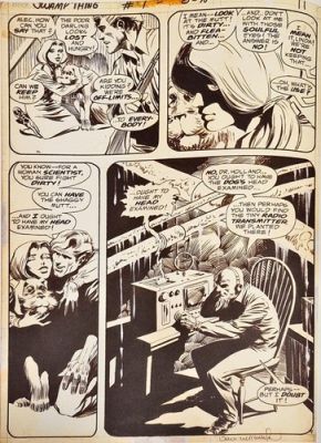 Swamp Thing 1 p9 Bernie Wrightson 11X17 Framed Bookplate Print from Original Art | eBay US (Buy It Now)