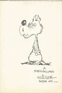 Lupo Alberto - Silver - original dedicace - Page volante - (1975) | Catawiki