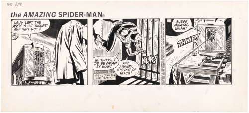 THE AMAZING SPIDER-MAN 1980 DAILY STRIP ORIGINAL ART BY JOHN ROMITA SR. | Hake’s