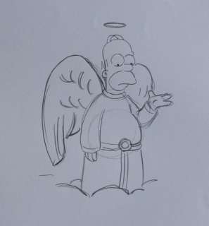 The simpsons - Homer Simpson  - dessin original | Catawiki