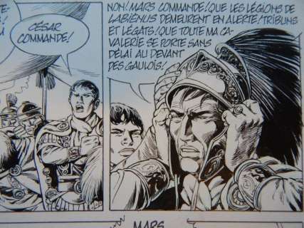 Mitton, Jean-Yves - Originele pagina (p.32) - Vae Victis! 12 - Adua, een wolvin huilt in Avaricum - (2003) | Catawiki