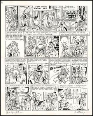 De Marchin-Walthéry. Planche originale Les ceux | BDEnchères