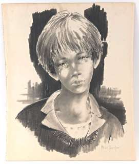 Gourlier Michel Superbe... | GOURLIER Michel Superbe portrait de jeune homme dans... | Vermot et Associés