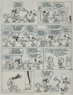 MIDAM Kid Paddle Panik Room Encre de Chine et crayon bleu pour le gag