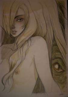 Barbucci - Dessin original EkhÃ¶ - Monde miroir, l’Å“il du dragon (2015) | Catawiki