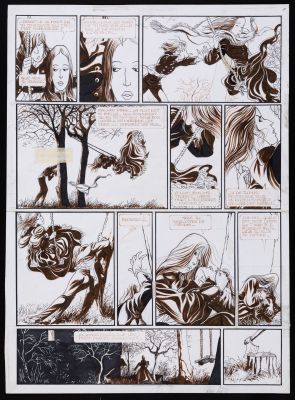 Yslaire Sambre -... | Lot 42 - Yslaire Sambre - Planche n°34 Encre de Chine et au... | Tessier Sarrou