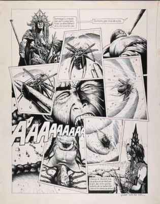 Gal, Jean-Claude... | Lot 319 - GAL, Jean-Claude (1942-1994) La vengeance d’Arn, planche... | Oger-Blanchet
