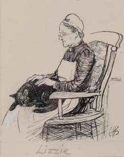 Ernest Howard Shepard illustration for a â€œLizzieâ€ story. | Profiles in History