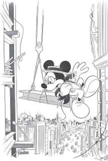  - Mickey Lloyd Up in the Air - Original Drawing - Jaume Esteve - Art de crayon 