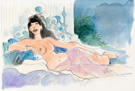 Will | Illustration Ã  l’aquarelle et au crayon gras sur … | Banque Dessinée