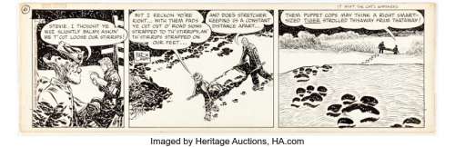 Milton Caniff | Steve Canyon Daily Comic Strip Original Art dated 1-28-50 (Sun and Times Company, 1950). | Heritage