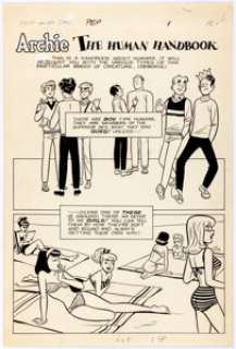 Harry Lucey | Pep #189 Story Page 1 Original Art (Archie, 1966). | Heritage