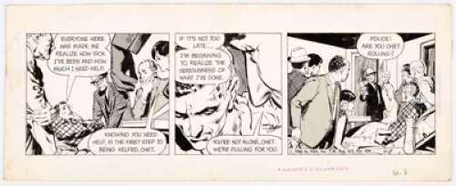 Neal Adams | Ben Casey Daily Comic Strip Original Art dated 4-8-66 (NEA, 1966). ... | Heritage