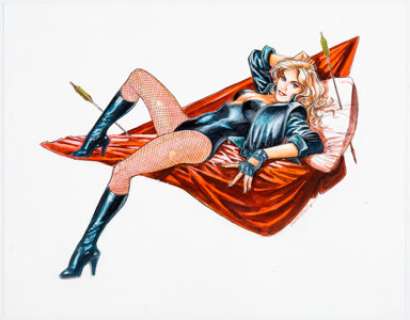 José Luis GarcÃ­a-Lopez - Black Canary Illustration Original Art (2016).... | Heritage