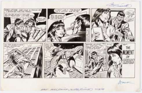 Alex Saviuk And Joe Sinnott | The Amazing Spider-Man Sunday Comic Strip dated 7-18-99 (Marvel, 1999).... | Heritage